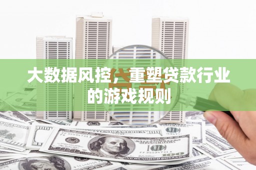 乌来大数据风控，重塑贷款行业的游戏规则