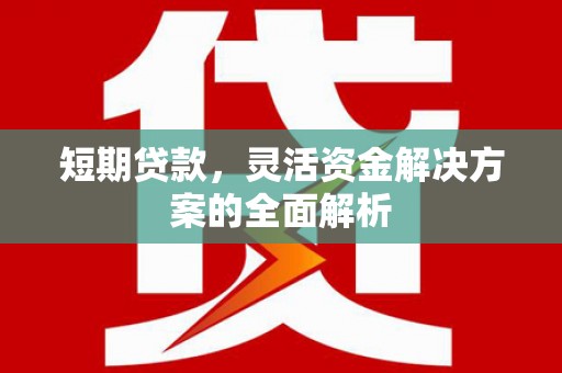 富川短期贷款，灵活资金解决方案的全面解析