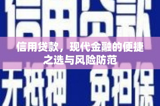 兴宾信用贷款，现代金融的便捷之选与风险防范