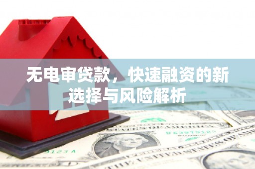 茄萣无电审贷款，快速融资的新选择与风险解析