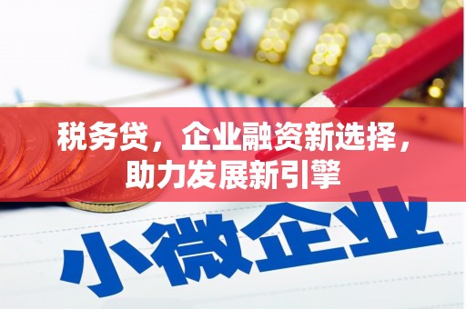 项城税务贷，企业融资新选择，助力发展新引擎