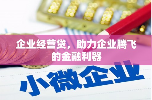 西青企业经营贷，助力企业腾飞的金融利器