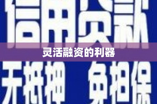 八里灵活融资的利器