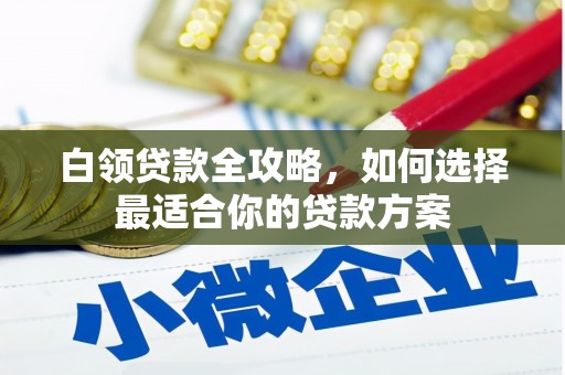 望牛墩白领贷款全攻略，如何选择最适合你的贷款方案